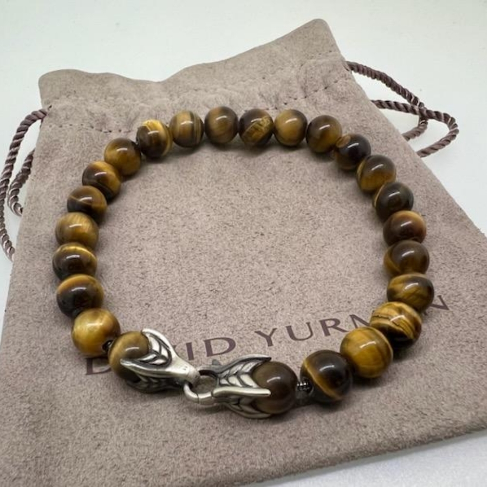 David Yurman Spriritual Bead Bracelet Tiger Eye